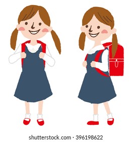 Elementary school students in Japan