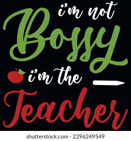 Elementary school teacher typography tshirt design 