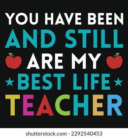 Elementary school teachers typography tshirt design 