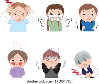 Infección por virus en la escuela primaria en diversos grupos 