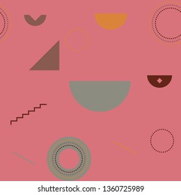 Elementary shapes chaotic seamless pattern