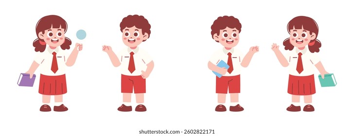 Elementary Students are Talking for Education Concept