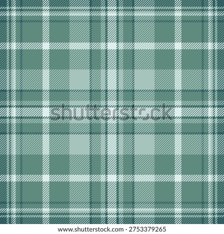 Elementary textile background fabric, menswear seamless pattern texture. Jpg tartan check plaid vector in teal and pastel colors palette.