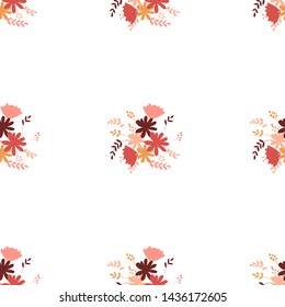 elementary usual fantasy flowers Colorful paisley wallpaper. Print design vector illustration.