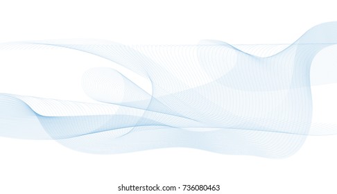 Elements - Abstract Wave for Design Adjustable digital equalizer Background of the line Vector  of white wave background with lines created using the blend tool Rounded curved lines - dimensional