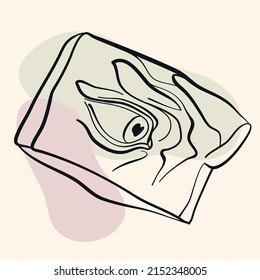 Elements of ancient Greek sculpture. Vector hand drawn illustrations of vintage classical statues in modern style. One line drawing. Heads, face, portrait, body part. Historical monuments and art.
