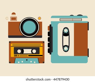 elements of ancient times isolated icon design