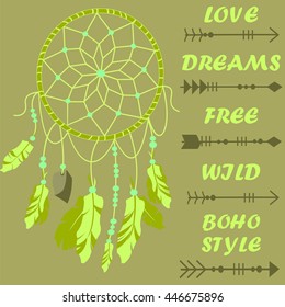 Elements Boho style free love wild
