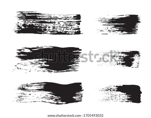 Elements Brush Dark Abstract Trace Grey Stock Vector (Royalty Free ...