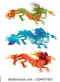 elements chinese dragons