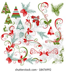 elements for christmas design