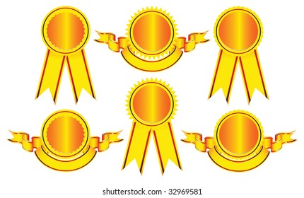 Elements for creating logos and medals.