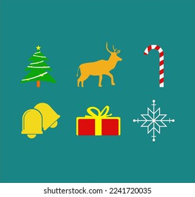 Elements decoration for merry christmas 
