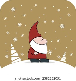 Elements for decoration for New Year's designs, winter motifs.