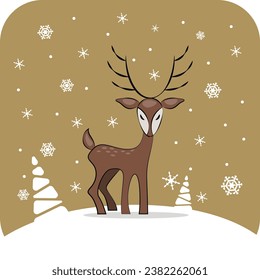 Elements for decoration for New Year's designs, winter motifs.
