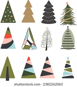 Elementos de decoración para los diseños de Año Nuevo, motivos de invierno.