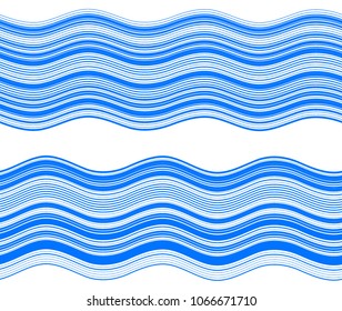 Elements design. Abstract blue wavy stripes overlaying on white background for page brochure, poster. Creative art lines picture. Vector illustration eps 10 Freshness natural theme, Fresh Water