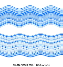 Elements design. Abstract blue wavy stripes overlaying on white background for page brochure, poster. Creative art lines picture. Vector illustration eps 10 Freshness natural theme, Fresh Water