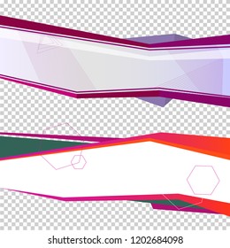 Elements design. Abstract Broken stripes for overlaying background of page under meshedge of title of brochure, booklet, poster. Creative art for fashionable hi-tech theme. Vector illustration eps 10