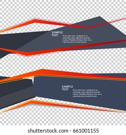 Elements design. Abstract Broken stripes for overlaying background of page under meshedge of title of brochure, booklet, poster. Creative art for fashionable hi-tech theme. Vector illustration eps 10