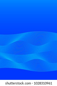 Elements design. Abstract wavy stripes overlaying blue glowing background for page brochure, poster. Creative art lines picture. Vector illustration eps 10 Freshness natural theme, Fresh Water