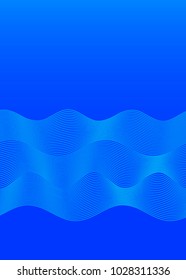 Elements design. Abstract wavy stripes overlaying blue glowing background for page brochure, poster. Creative art lines picture. Vector illustration eps 10 Freshness natural theme, Fresh Water