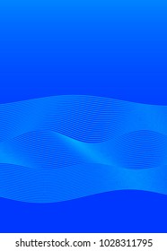 Elements design. Abstract wavy stripes overlaying blue glowing background for page brochure, poster. Creative art lines picture. Vector illustration eps 10 Freshness natural theme, Fresh Water