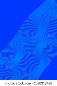 Elements design. Abstract wavy stripes overlaying blue glowing background for page brochure, poster. Creative art lines picture. Vector illustration eps 10 Freshness natural theme, Fresh Water