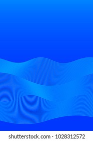 Elements design. Abstract wavy stripes overlaying blue glowing background for page brochure, poster. Creative art lines picture. Vector illustration eps 10 Freshness natural theme, Fresh Water