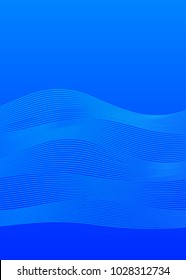 Elements design. Abstract wavy stripes overlaying blue glowing background for page brochure, poster. Creative art lines picture. Vector illustration eps 10 Freshness natural theme, Fresh Water