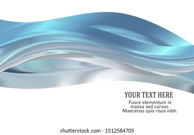 Elements design. Abstract wavy stripes for overlaying background of page under meshedge of title of brochure, booklet, poster. Creative art Metall fashionable hi-tech theme. Vector illustration eps 10