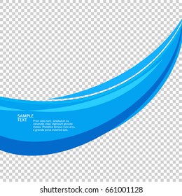 Elements design. Abstract wavy stripes for overlaying background of page under meshedge of title brochure, booklet, poster. Creative art for Freshness Water natural theme. Vector illustration eps10