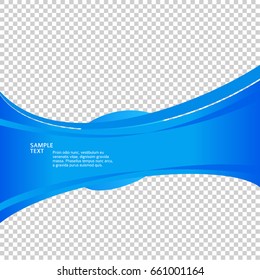 Elements design. Abstract wavy stripes for overlaying background of page under meshedge of title brochure, booklet, poster. Creative art for Freshness Water natural theme. Vector illustration eps10