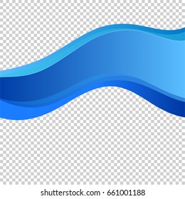 Elements design. Abstract wavy stripes for overlaying background of page under meshedge of title brochure, booklet, poster. Creative art for Freshness Water natural theme. Vector illustration eps10