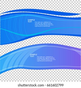 Elements design. Abstract wavy stripes for overlaying background of page under meshedge of title brochure, booklet, poster. Creative art for Freshness Water natural theme. Vector illustration eps10