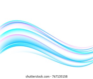 Elements design. Abstract wavy stripes for overlaying background of page under meshedge of title brochure, booklet, poster. Creative art for Freshness Rainbow theme. Vector illustration eps10