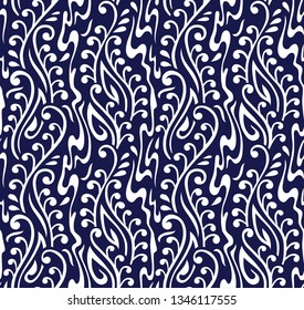 Elements design curls on navy background