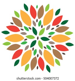  elements for design. Stylized flower, mandala.