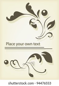 Elements for design in vintage style to embellish your layout