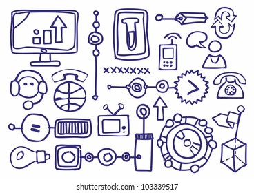 elements drawn infographics