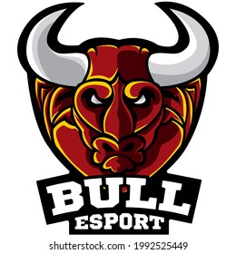 Elementos muestra el diseño de la plantilla de logotipo de toros