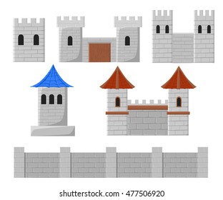 Elementos para el juego. Puente de estrategia Castillo