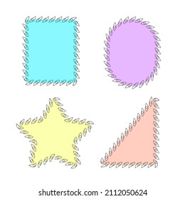 Elements geometric shapes illustration vector set