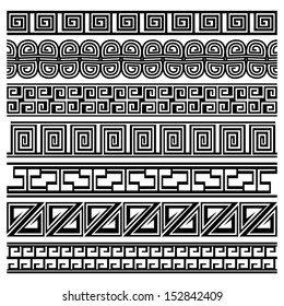 Elements of Greek meanders.