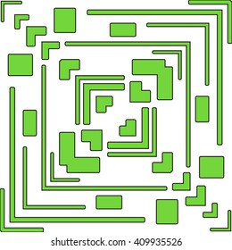 Elements for Green abstract pattern. Vector illustration. For design, wallpaper, textile, presentation,