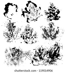 Elements for grunge design, vector image