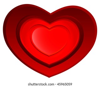 elements heart vector illustration.