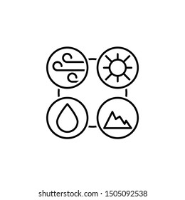 Elements icon. Element of historical games icon