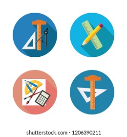 elements icon set. vector set about school material icons set.