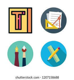 elements icon set. vector set about school material icons set.